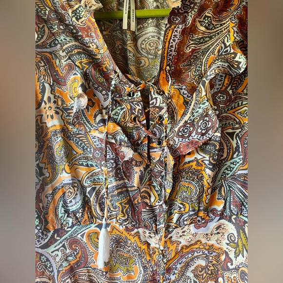 Anthropologie Paisley Ruffled Mini Dress - Picture 8 of 9